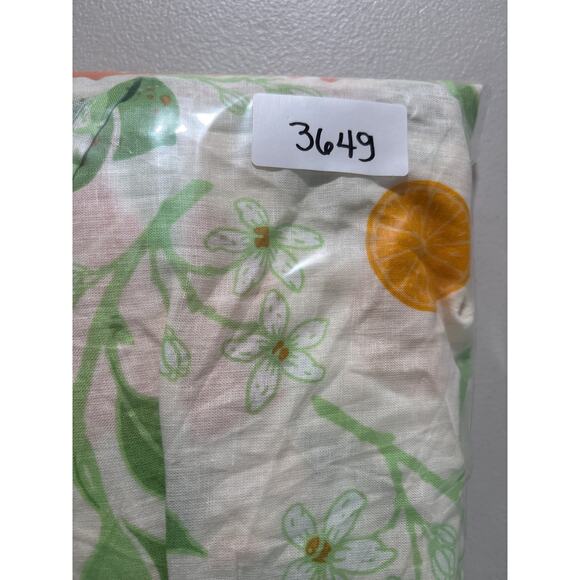 Linen Midi Skirt Rachel Zoe Women Size XL Multicolor Blend Belted Fruit Floral - Picture 9 of 9